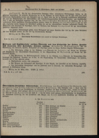 Verordnungs-Blatt für Eisenbahnen und Schiffahrt: Veröffentlichungen in Tarif- und Transport-Angelegenheiten 19210401 Seite: 5