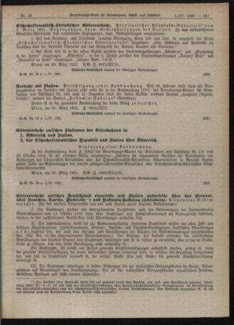 Verordnungs-Blatt für Eisenbahnen und Schiffahrt: Veröffentlichungen in Tarif- und Transport-Angelegenheiten 19210401 Seite: 7