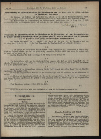 Verordnungs-Blatt für Eisenbahnen und Schiffahrt: Veröffentlichungen in Tarif- und Transport-Angelegenheiten 19210412 Seite: 5