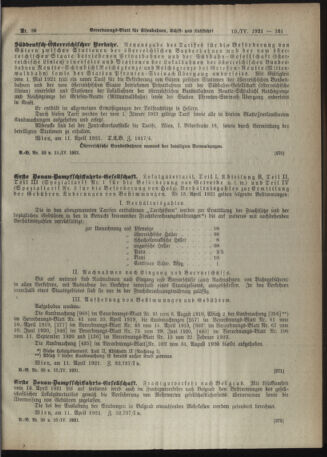 Verordnungs-Blatt für Eisenbahnen und Schiffahrt: Veröffentlichungen in Tarif- und Transport-Angelegenheiten 19210415 Seite: 7