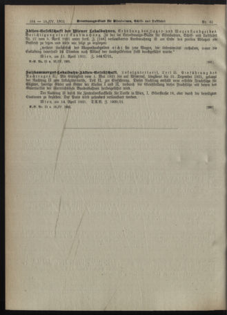 Verordnungs-Blatt für Eisenbahnen und Schiffahrt: Veröffentlichungen in Tarif- und Transport-Angelegenheiten 19210416 Seite: 2