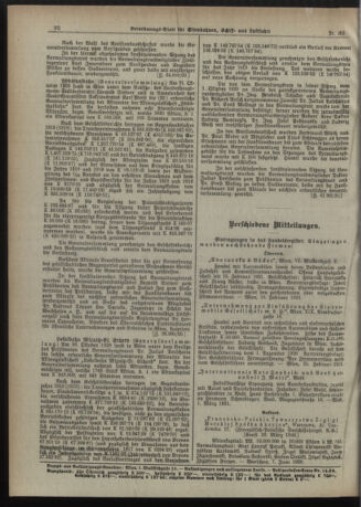 Verordnungs-Blatt für Eisenbahnen und Schiffahrt: Veröffentlichungen in Tarif- und Transport-Angelegenheiten 19210419 Seite: 10