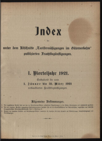 Verordnungs-Blatt für Eisenbahnen und Schiffahrt: Veröffentlichungen in Tarif- und Transport-Angelegenheiten 19210419 Seite: 5