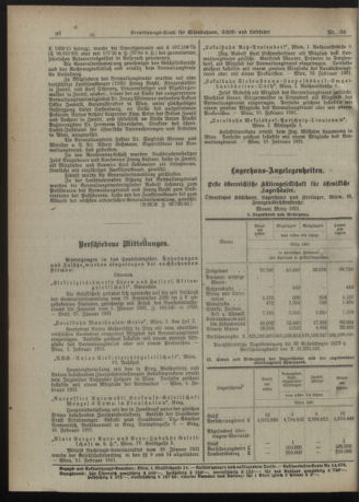 Verordnungs-Blatt für Eisenbahnen und Schiffahrt: Veröffentlichungen in Tarif- und Transport-Angelegenheiten 19210422 Seite: 8