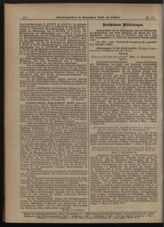 Verordnungs-Blatt für Eisenbahnen und Schiffahrt: Veröffentlichungen in Tarif- und Transport-Angelegenheiten 19210513 Seite: 2