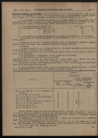 Verordnungs-Blatt für Eisenbahnen und Schiffahrt: Veröffentlichungen in Tarif- und Transport-Angelegenheiten 19210517 Seite: 22