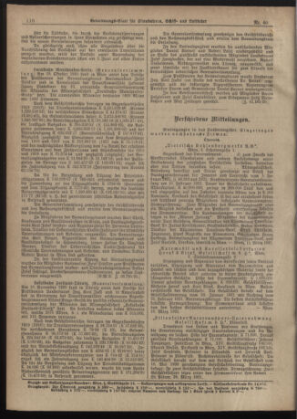 Verordnungs-Blatt für Eisenbahnen und Schiffahrt: Veröffentlichungen in Tarif- und Transport-Angelegenheiten 19210517 Seite: 6