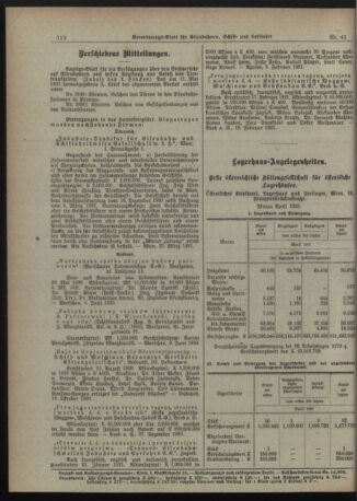 Verordnungs-Blatt für Eisenbahnen und Schiffahrt: Veröffentlichungen in Tarif- und Transport-Angelegenheiten 19210520 Seite: 2