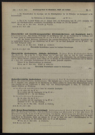 Verordnungs-Blatt für Eisenbahnen und Schiffahrt: Veröffentlichungen in Tarif- und Transport-Angelegenheiten 19210520 Seite: 4