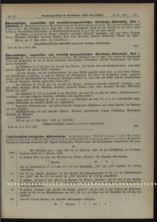 Verordnungs-Blatt für Eisenbahnen und Schiffahrt: Veröffentlichungen in Tarif- und Transport-Angelegenheiten 19210520 Seite: 5