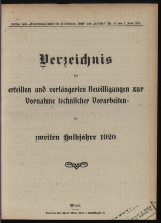 Verordnungs-Blatt für Eisenbahnen und Schiffahrt: Veröffentlichungen in Tarif- und Transport-Angelegenheiten 19210607 Seite: 5