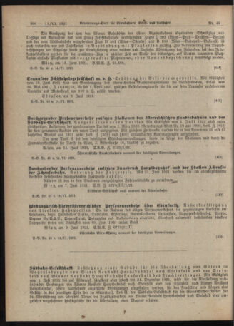 Verordnungs-Blatt für Eisenbahnen und Schiffahrt: Veröffentlichungen in Tarif- und Transport-Angelegenheiten 19210614 Seite: 14