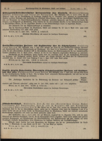 Verordnungs-Blatt für Eisenbahnen und Schiffahrt: Veröffentlichungen in Tarif- und Transport-Angelegenheiten 19210617 Seite: 9