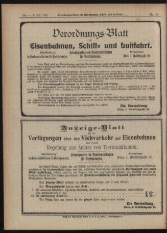 Verordnungs-Blatt für Eisenbahnen und Schiffahrt: Veröffentlichungen in Tarif- und Transport-Angelegenheiten 19210621 Seite: 8