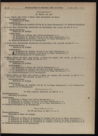 Verordnungs-Blatt für Eisenbahnen und Schiffahrt: Veröffentlichungen in Tarif- und Transport-Angelegenheiten 19210628 Seite: 5