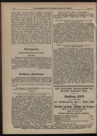 Verordnungs-Blatt für Eisenbahnen und Schiffahrt: Veröffentlichungen in Tarif- und Transport-Angelegenheiten 19210712 Seite: 4