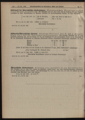 Verordnungs-Blatt für Eisenbahnen und Schiffahrt: Veröffentlichungen in Tarif- und Transport-Angelegenheiten 19210722 Seite: 6