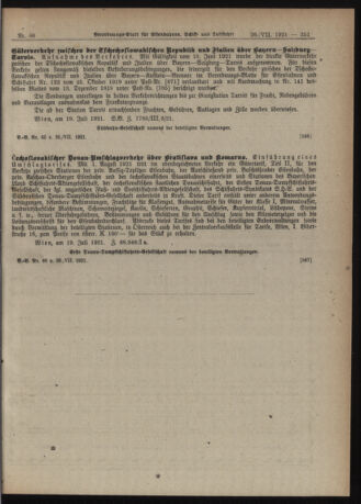 Verordnungs-Blatt für Eisenbahnen und Schiffahrt: Veröffentlichungen in Tarif- und Transport-Angelegenheiten 19210726 Seite: 9