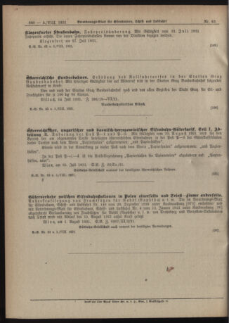 Verordnungs-Blatt für Eisenbahnen und Schiffahrt: Veröffentlichungen in Tarif- und Transport-Angelegenheiten 19210805 Seite: 4