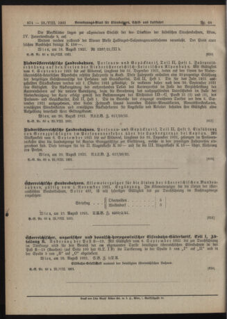 Verordnungs-Blatt für Eisenbahnen und Schiffahrt: Veröffentlichungen in Tarif- und Transport-Angelegenheiten 19210823 Seite: 4