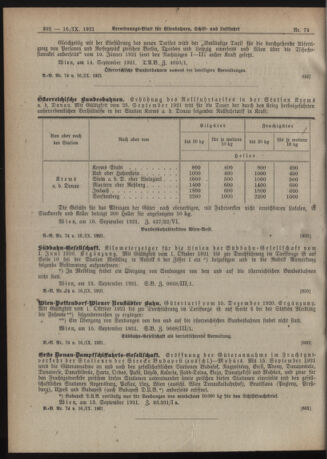 Verordnungs-Blatt für Eisenbahnen und Schiffahrt: Veröffentlichungen in Tarif- und Transport-Angelegenheiten 19210916 Seite: 2