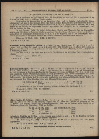 Verordnungs-Blatt für Eisenbahnen und Schiffahrt: Veröffentlichungen in Tarif- und Transport-Angelegenheiten 19211011 Seite: 2