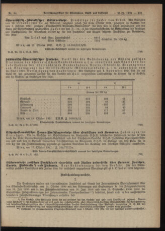 Verordnungs-Blatt für Eisenbahnen und Schiffahrt: Veröffentlichungen in Tarif- und Transport-Angelegenheiten 19211021 Seite: 3