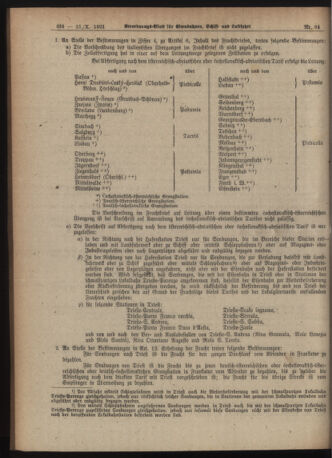 Verordnungs-Blatt für Eisenbahnen und Schiffahrt: Veröffentlichungen in Tarif- und Transport-Angelegenheiten 19211021 Seite: 8