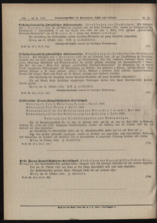 Verordnungs-Blatt für Eisenbahnen und Schiffahrt: Veröffentlichungen in Tarif- und Transport-Angelegenheiten 19211028 Seite: 6