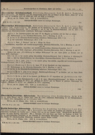 Verordnungs-Blatt für Eisenbahnen und Schiffahrt: Veröffentlichungen in Tarif- und Transport-Angelegenheiten 19211101 Seite: 5