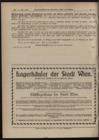 Verordnungs-Blatt für Eisenbahnen und Schiffahrt: Veröffentlichungen in Tarif- und Transport-Angelegenheiten 19211101 Seite: 6