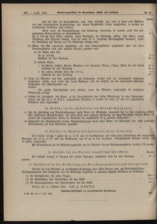 Verordnungs-Blatt für Eisenbahnen und Schiffahrt: Veröffentlichungen in Tarif- und Transport-Angelegenheiten 19211104 Seite: 6