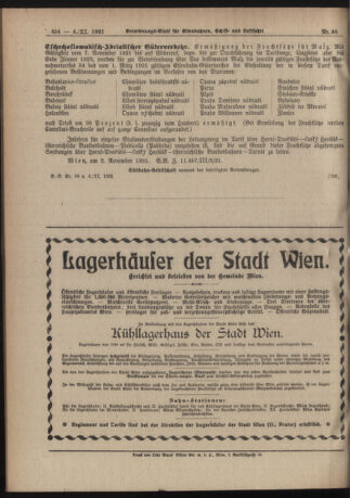 Verordnungs-Blatt für Eisenbahnen und Schiffahrt: Veröffentlichungen in Tarif- und Transport-Angelegenheiten 19211104 Seite: 8