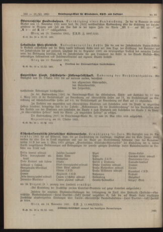 Verordnungs-Blatt für Eisenbahnen und Schiffahrt: Veröffentlichungen in Tarif- und Transport-Angelegenheiten 19211122 Seite: 4