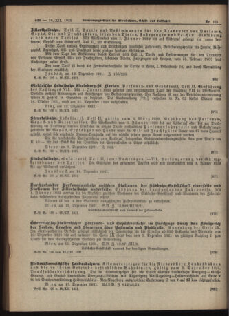 Verordnungs-Blatt für Eisenbahnen und Schiffahrt: Veröffentlichungen in Tarif- und Transport-Angelegenheiten 19211216 Seite: 2