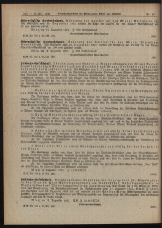 Verordnungs-Blatt für Eisenbahnen und Schiffahrt: Veröffentlichungen in Tarif- und Transport-Angelegenheiten 19211220 Seite: 4