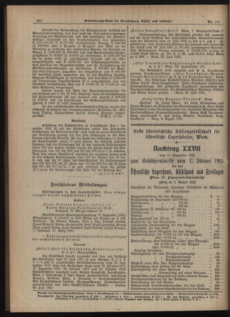 Verordnungs-Blatt für Eisenbahnen und Schiffahrt: Veröffentlichungen in Tarif- und Transport-Angelegenheiten 19211220 Seite: 6