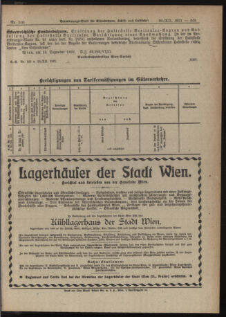 Verordnungs-Blatt für Eisenbahnen und Schiffahrt: Veröffentlichungen in Tarif- und Transport-Angelegenheiten 19211220 Seite: 9