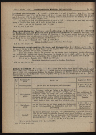 Verordnungs-Blatt für Eisenbahnen und Schiffahrt: Veröffentlichungen in Tarif- und Transport-Angelegenheiten 19211223 Seite: 2