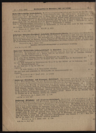 Verordnungs-Blatt für Eisenbahnen und Schiffahrt: Veröffentlichungen in Tarif- und Transport-Angelegenheiten 19220113 Seite: 4