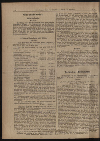 Verordnungs-Blatt für Eisenbahnen und Schiffahrt: Veröffentlichungen in Tarif- und Transport-Angelegenheiten 19220124 Seite: 16