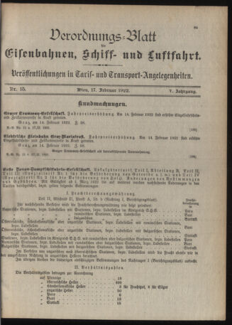 Verordnungs-Blatt für Eisenbahnen und Schiffahrt: Veröffentlichungen in Tarif- und Transport-Angelegenheiten