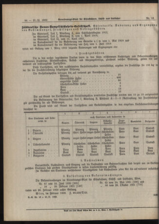 Verordnungs-Blatt für Eisenbahnen und Schiffahrt: Veröffentlichungen in Tarif- und Transport-Angelegenheiten 19220221 Seite: 6