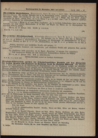 Verordnungs-Blatt für Eisenbahnen und Schiffahrt: Veröffentlichungen in Tarif- und Transport-Angelegenheiten 19220224 Seite: 5