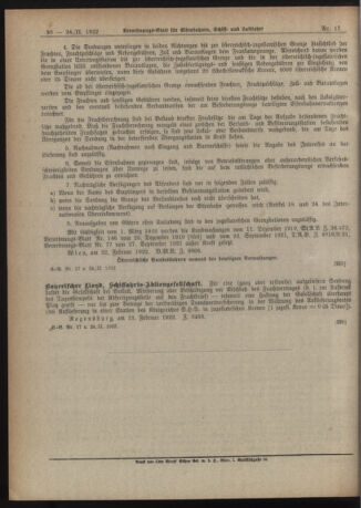 Verordnungs-Blatt für Eisenbahnen und Schiffahrt: Veröffentlichungen in Tarif- und Transport-Angelegenheiten 19220224 Seite: 6