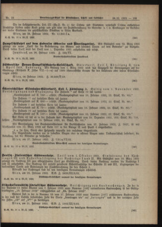 Verordnungs-Blatt für Eisenbahnen und Schiffahrt: Veröffentlichungen in Tarif- und Transport-Angelegenheiten 19220228 Seite: 7