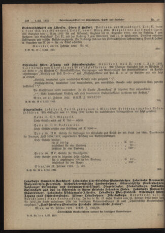 Verordnungs-Blatt für Eisenbahnen und Schiffahrt: Veröffentlichungen in Tarif- und Transport-Angelegenheiten 19220303 Seite: 4