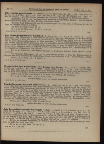 Verordnungs-Blatt für Eisenbahnen und Schiffahrt: Veröffentlichungen in Tarif- und Transport-Angelegenheiten 19220317 Seite: 5