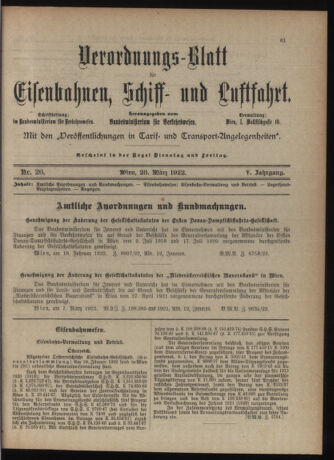 Verordnungs-Blatt für Eisenbahnen und Schiffahrt: Veröffentlichungen in Tarif- und Transport-Angelegenheiten 19220328 Seite: 3