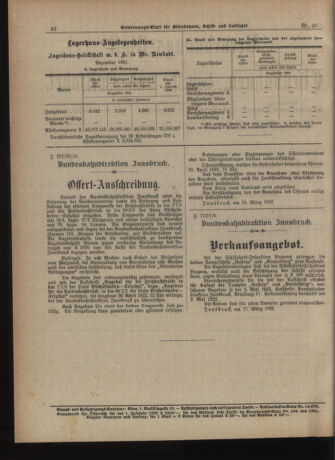 Verordnungs-Blatt für Eisenbahnen und Schiffahrt: Veröffentlichungen in Tarif- und Transport-Angelegenheiten 19220328 Seite: 4